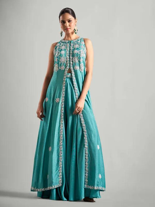 Noir Elegance Embroidered Lehenga Set